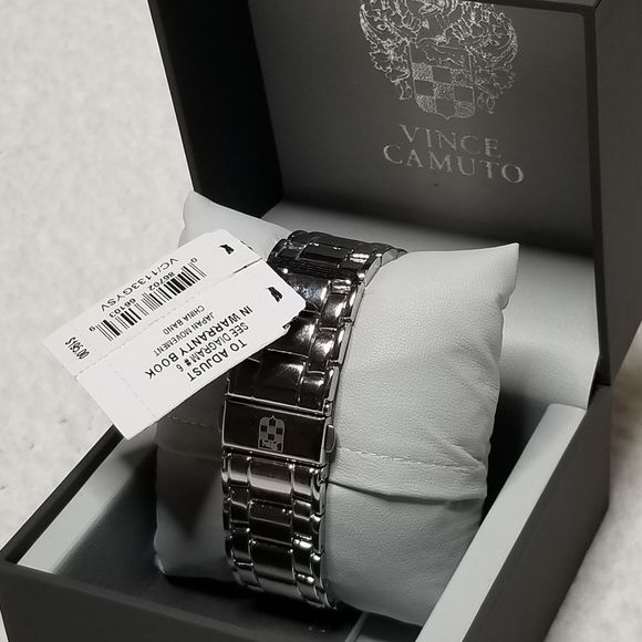 💥HP💥Vince Camuto Silver Steel Men's Watch - Picture 8 of 11